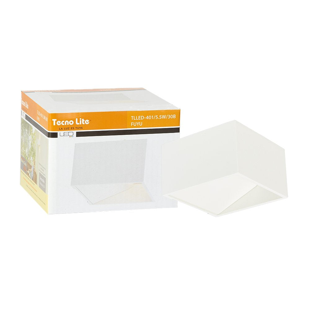Tecnolite - Lámpara de Pared Arbotante LED 5.5 W, Luz Cálida Brillante, Sobreponer, No atenuable, Interiores