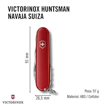 Victorinox Navaja Huntsman Roja 15 Usos para Hombre color rojo talla one size