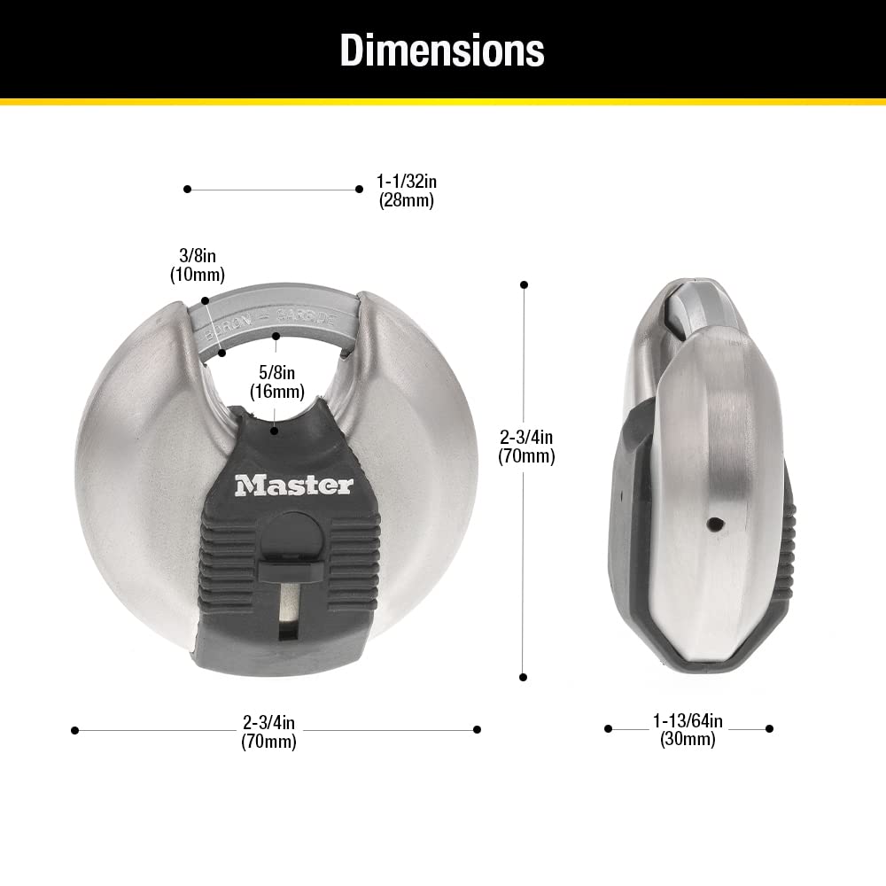 Master Lock Magnum utiliza M1 de acero cubiertos de bloqueo de disco clave en blanco utiliza M1 clave en blanco