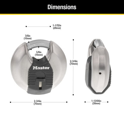 Master Lock Magnum utiliza M1 de acero cubiertos de bloqueo de disco clave en blanco utiliza M1 clave en blanco