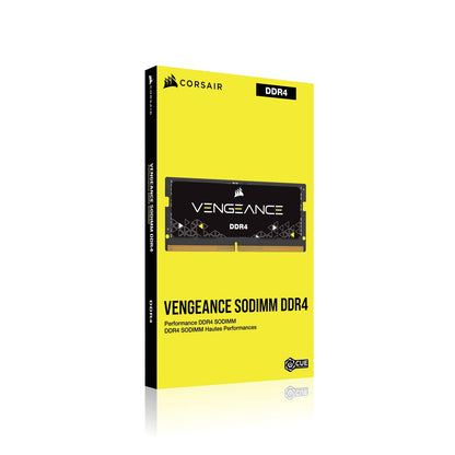 Corsair Vengeance 16GB DDR4 SODIMM 2400MHz 16GB DDR4 2400MHz módulo de - Memoria (16 GB, 1 x 16 GB, DDR4, 2400 MHz, 260-pin SO-DIMM, Negro)