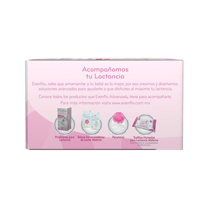 Evenflo Advanced Extractor de Leche Eléctrico Portátil, Inalámbrico, Recargable USB, 3 Modos de Operación, Silencioso, Libre de BPA, con Copa de Silicón y Módulo de Succión