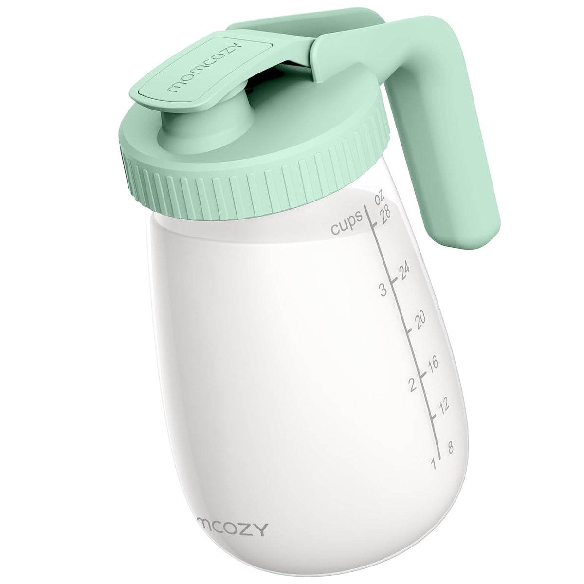 Momcozy - Jarra de leche materna para refrigerador, boca ancha, verde