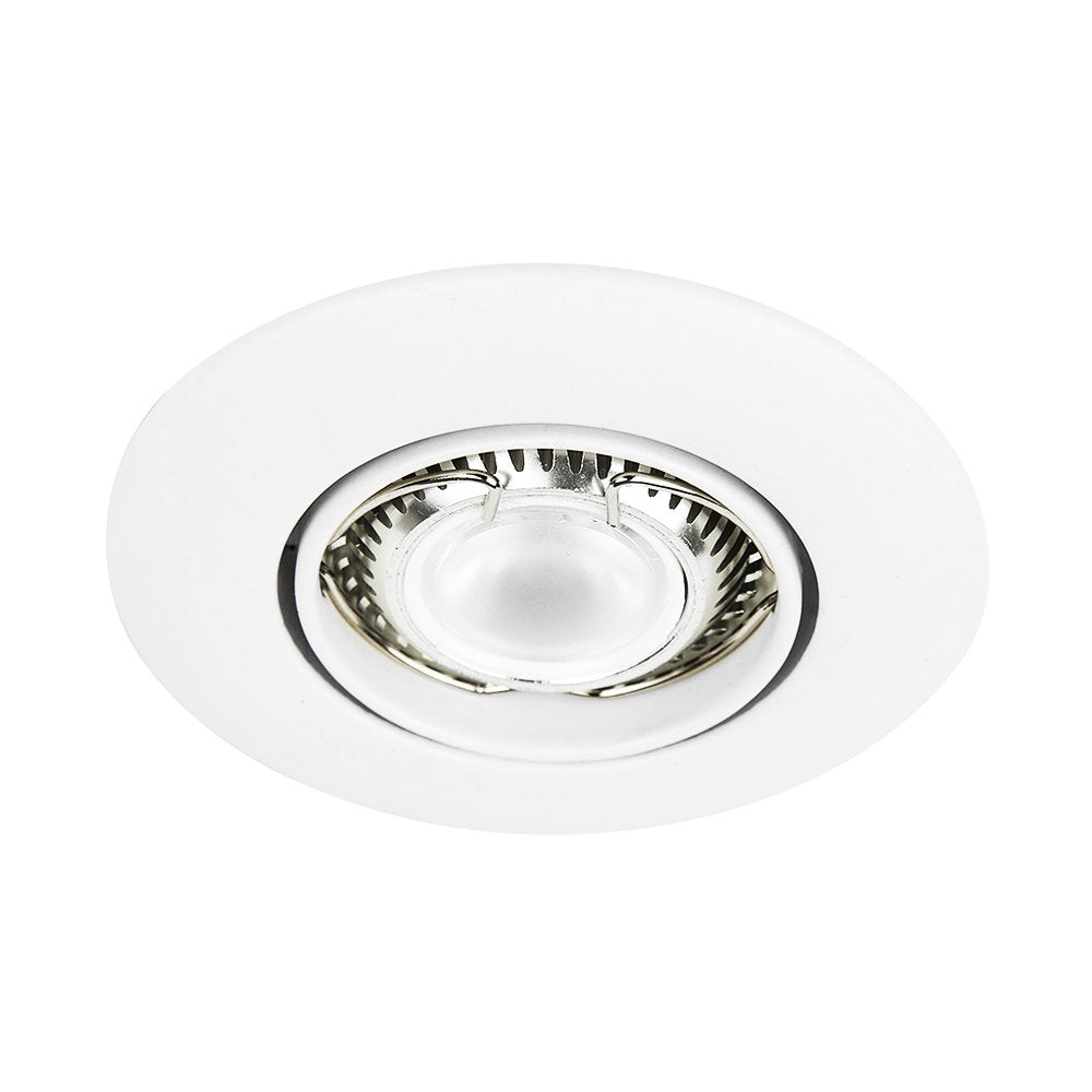 Tecnolite Lámpara Empotrado, Lámpara Empotrable, Dirigible, Base G4, Lámina de Acero, Color Blanco, 12 Volts,