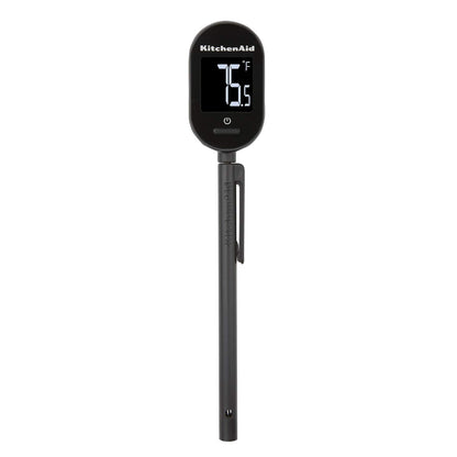 KitchenAid KQ910 - Termómetro digital de lectura instantánea retroiluminada para cocina, color negro