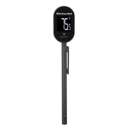 KitchenAid KQ910 - Termómetro digital de lectura instantánea retroiluminada para cocina, color negro