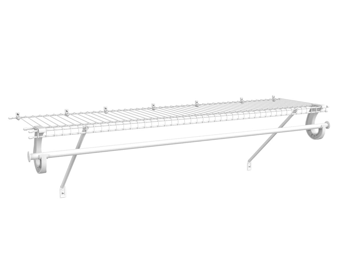 ClosetMaid 5631 SuperSlide Kit para estantería con Barra de Armario, 4 Pieds x 30,48 cm