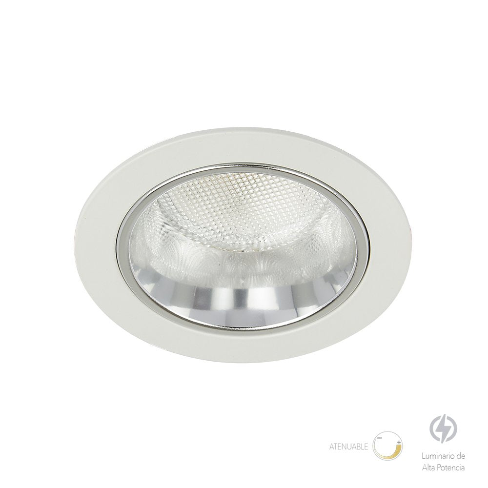 Tecnolite - Lámpara de interior LED atenuable para empotrar, 13 W, Luz blanca neutra