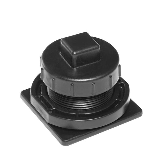 Rubbermaid Commercial Products – Kit de Tapón de Drenaje para Tanques de Almacenamiento, Se Conecta a Manguera Estándar, Resiste Condiciones Climáticas Extremas, Incluye Juntas de Goma, Negro FG505012