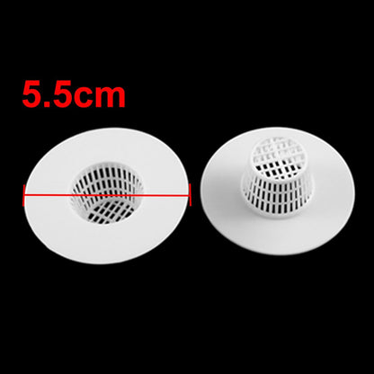 uxcell Tapón de drenaje de plástico para baño, escurridor de fregadero, red blanca, 4 unidades
