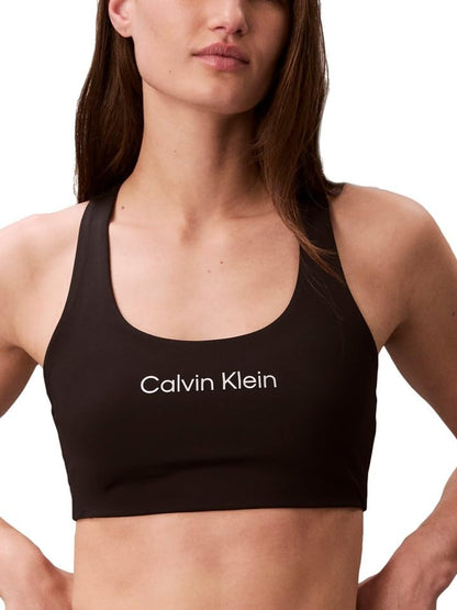 Calvin Klein Performance Logo Medium Impact Sports Bra Sujetador Deportivo Mujer