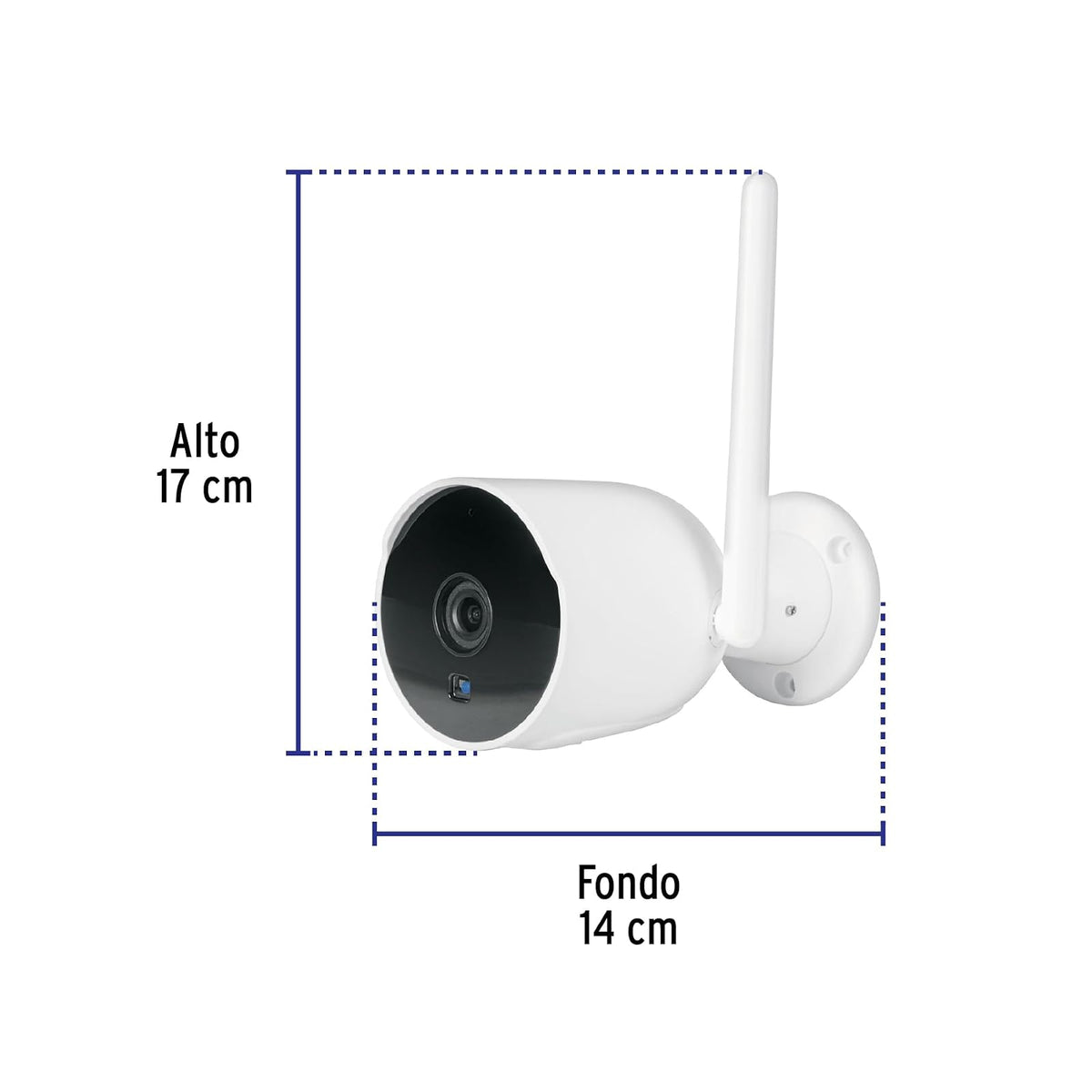 Volteck CTV-21W, Cámara WiFi Tipo Bala 2 MP detección de Movimiento