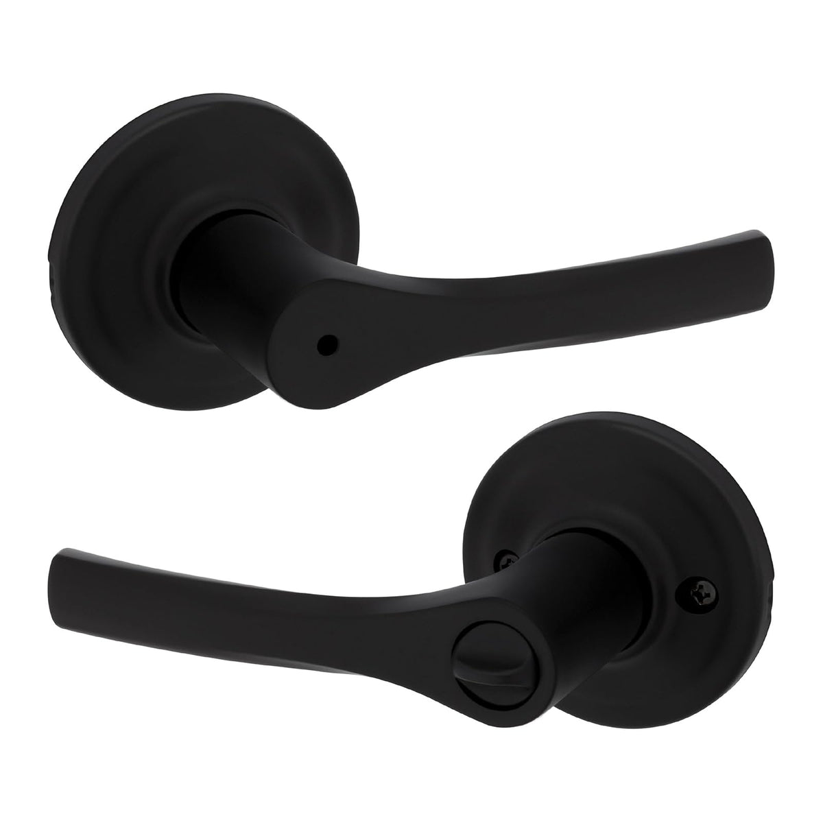 Kwikset Henley Manija para Puerta Interior - Mate negro - Privacidad