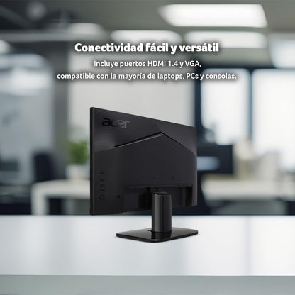 acer Monitor KC2 27" FHD 1920 x 1080 | Frecuencia de actualización 120Hz | Panel VA | Tiempo de Respuesta 1ms | Tecnología BlueLightShield | Tecnología AMD FreeSync