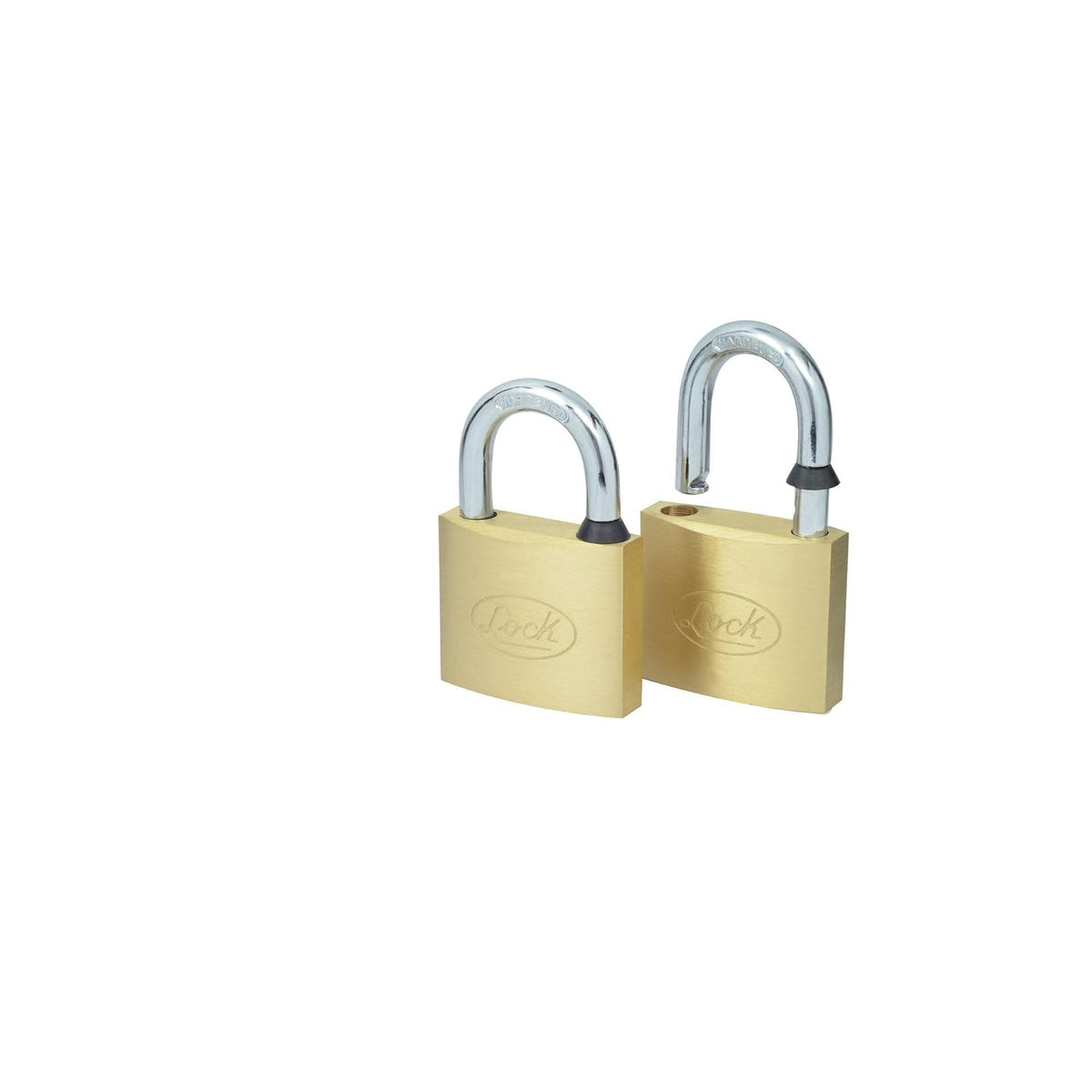 Lock 13CA Juego de candados de latón cortos 40 mm, llave estándar, 2 piezas