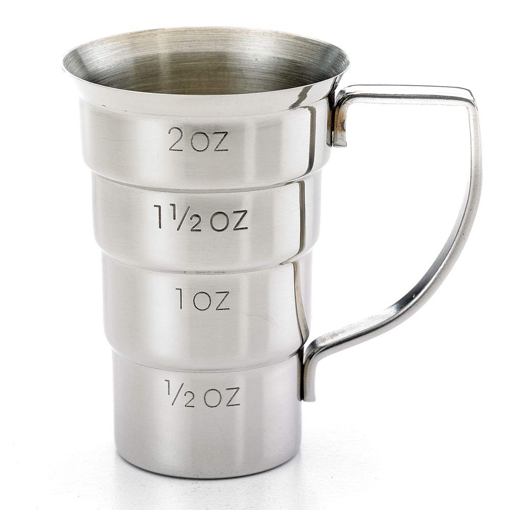 Barfly M37108 - Jigger para bebidas, 2 onzas, acero inoxidable con mango