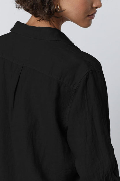 Velvet by Graham & Spencer Mulholland Camisa de Lino Camisa Abotonada para Mujer
