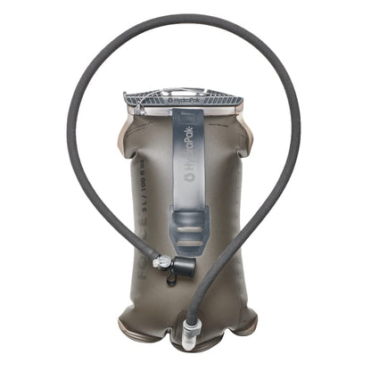 HydraPak Force (depósito de hidratación de 2 L o 3 L) – Vejiga de agua ultra duradera para paquete de hidratación, tubo aislado y cubierta antipolvo, válvula de mordida autosellante, a prueba de fugas, totalmente reversible, apto para lavaplatos - 3 litro