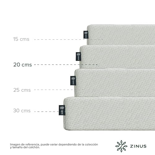 Zinus Green Tea Essential | Colchón Queen Firme de Memory Foam con Esencia de Té Verde Que Libera Puntos de presión y Ayuda a conciliar el sueño