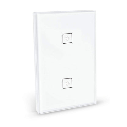 Lloyd's Interruptor Inteligente de 2 Apagadores, Lloyd´s, Modelo: LC-1266, Interruptor Wifi, Compatible con Alexa y Otros Asistentes Virtuales, 100-240 V~ 50/60 Hz, 15 A, Color: Blanco