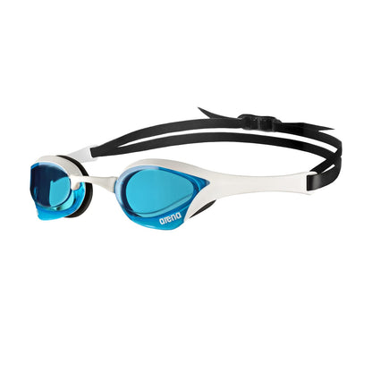 Arena Cobra Ultra Goggles de Natación de Competencia Swipe - Azul - Blanco - Negro - Deslizar sin espejo