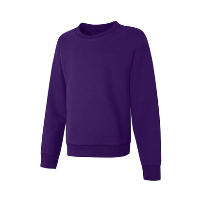 Hanes Sudadera Cuello Redondo EcoSmart para Niña - Púrpura (Purple Thora) - CH