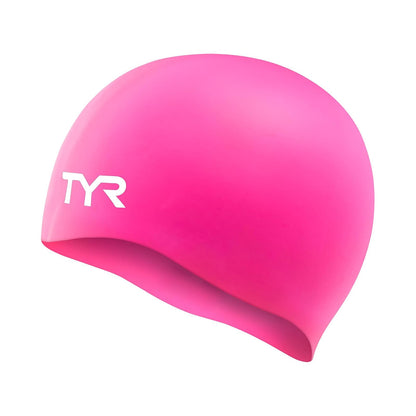 TYR - Gorro de natación Antiarrugas (Silicona) - Gorra TYR - Rosado