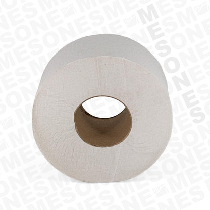 Kimberly-Clark, higienico Jumbo Jr, Marlí, 200 metros,hoja Doble, caja con 12 rollos, color blanco,de 9 cm