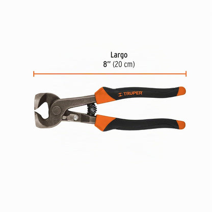 Truper TN-AZ-8, Tenaza para azulejo 8", dientes de carburo de tungsteno