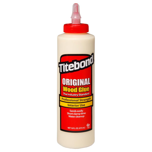 Titebond - Pegamento de madera original 5064, estándar de la industria para carpintería, reparación/montaje de muebles, construcción, reparación o modelado del hogar, 16 onzas
