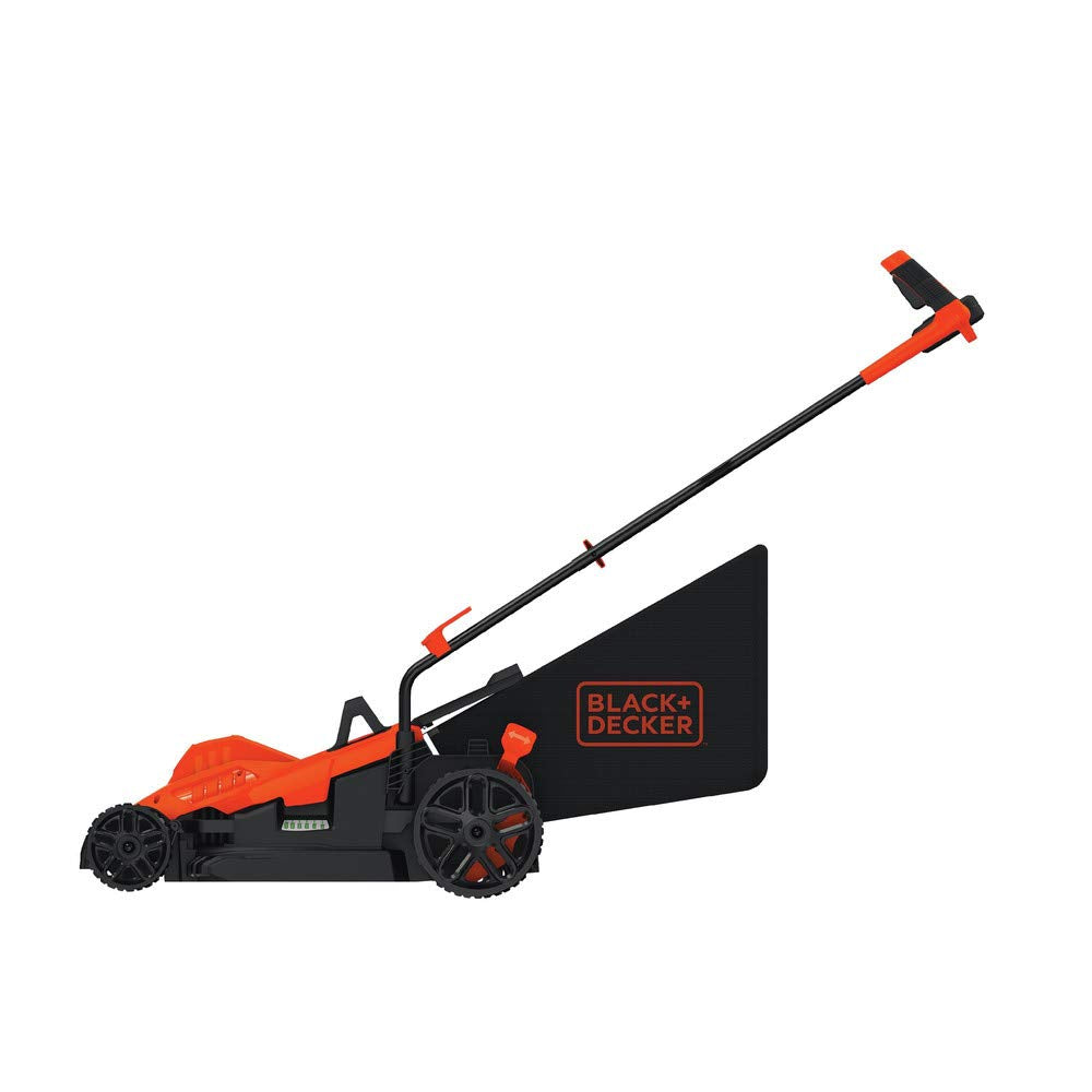 Black+Decker - Podadora eléctrica con manubrio de Bicicleta, 38 cm (15 Pulgadas), 10 A, con Cable (BEMW472BH)