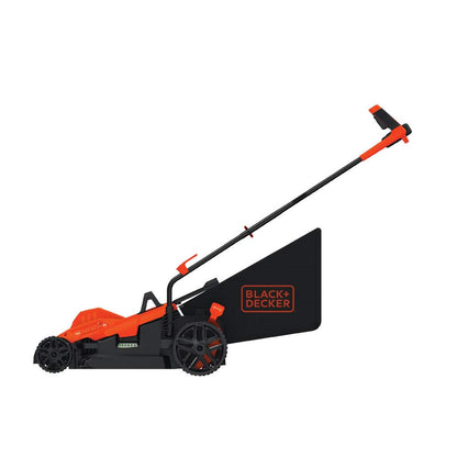 Black+Decker - Podadora eléctrica con manubrio de Bicicleta, 38 cm (15 Pulgadas), 10 A, con Cable (BEMW472BH)