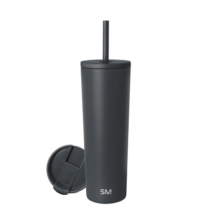Simple Modern Classic Vaso Térmico con Popote y Tapa Abatible - 830 ml - -Graphite