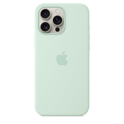 Apple Funda de silicón con MagSafe para el iPhone 16 Pro MAX – Color Aguamarina ​​​​​​​