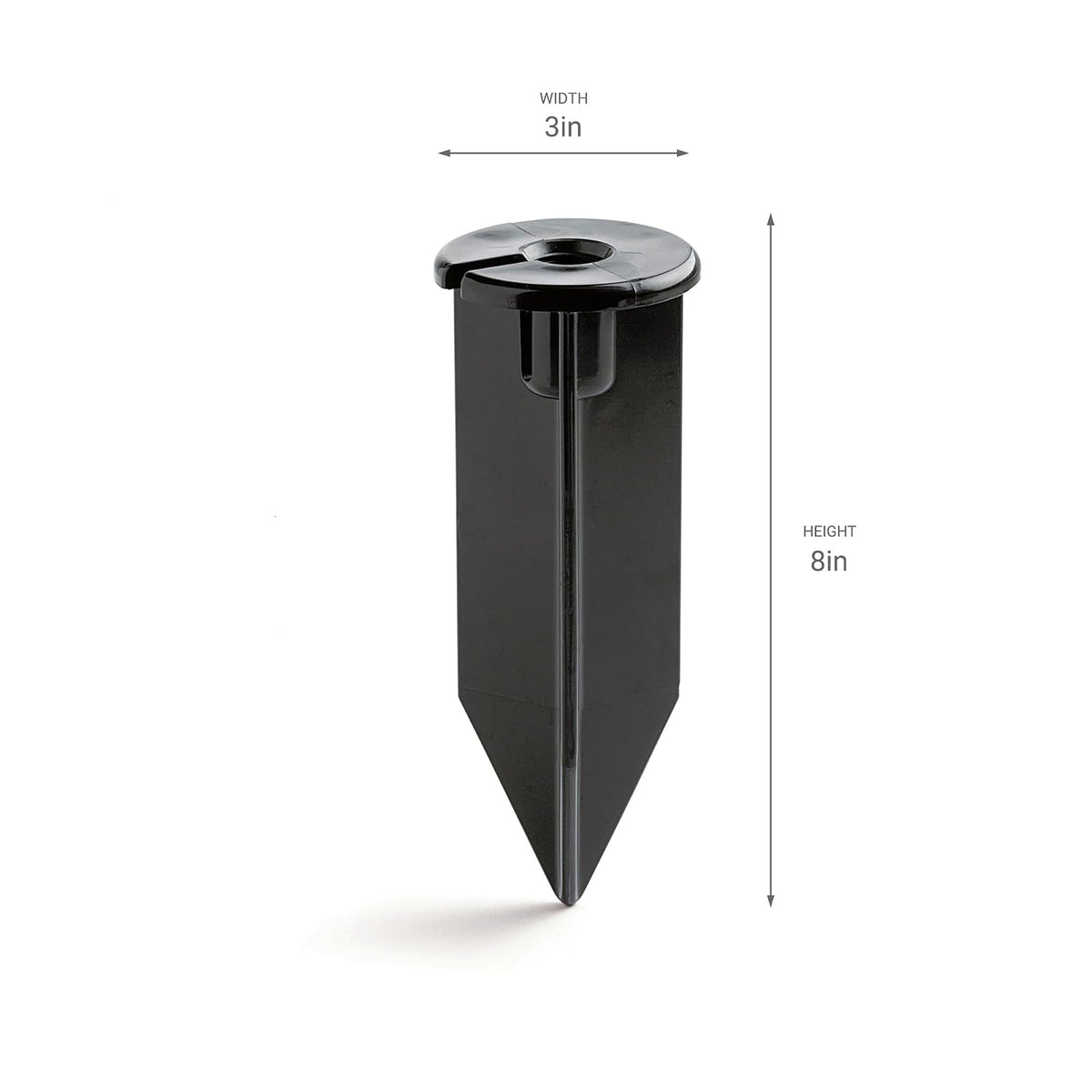 Kichler 15575BK - Estaca de luz exterior de 8 pulgadas con acabado negro,