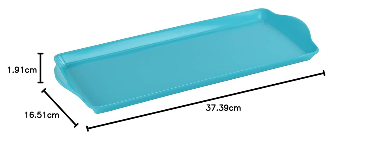 Reston Lloyd Calypso Basics Bandeja de melamina Tidbit, Turquoise, Tidbit, 1