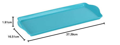 Reston Lloyd Calypso Basics Bandeja de melamina Tidbit, Turquoise, Tidbit, 1