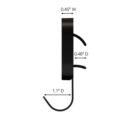 3M CLAW 15 libras. 2 ganchos negros para paneles de yeso y 2 perchas de fotos adicionales, solución pesada para colgar mochilas, chaquetas, fotos y decoración de habitaciones, bonitos ganchos de