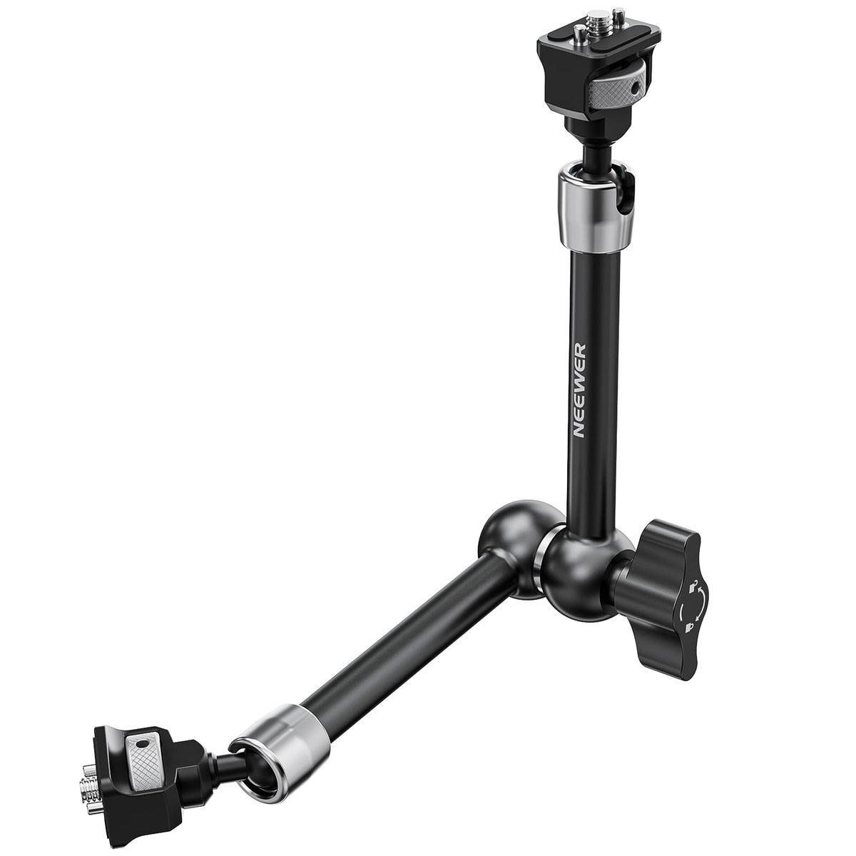 NEEWER 11" Brazo Mágico Articulado con 360° Cabezas Bola y Pines para ARRI, Montaje Monitor Cámara con Tornillo 1/4" para Cámara Acción DSLR Monitor Luz de Video Compatible con SmallRig Cage Rig,ST16