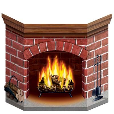 Beistle S22030AZ2 - Chimenea de ladrillo, Multicolor