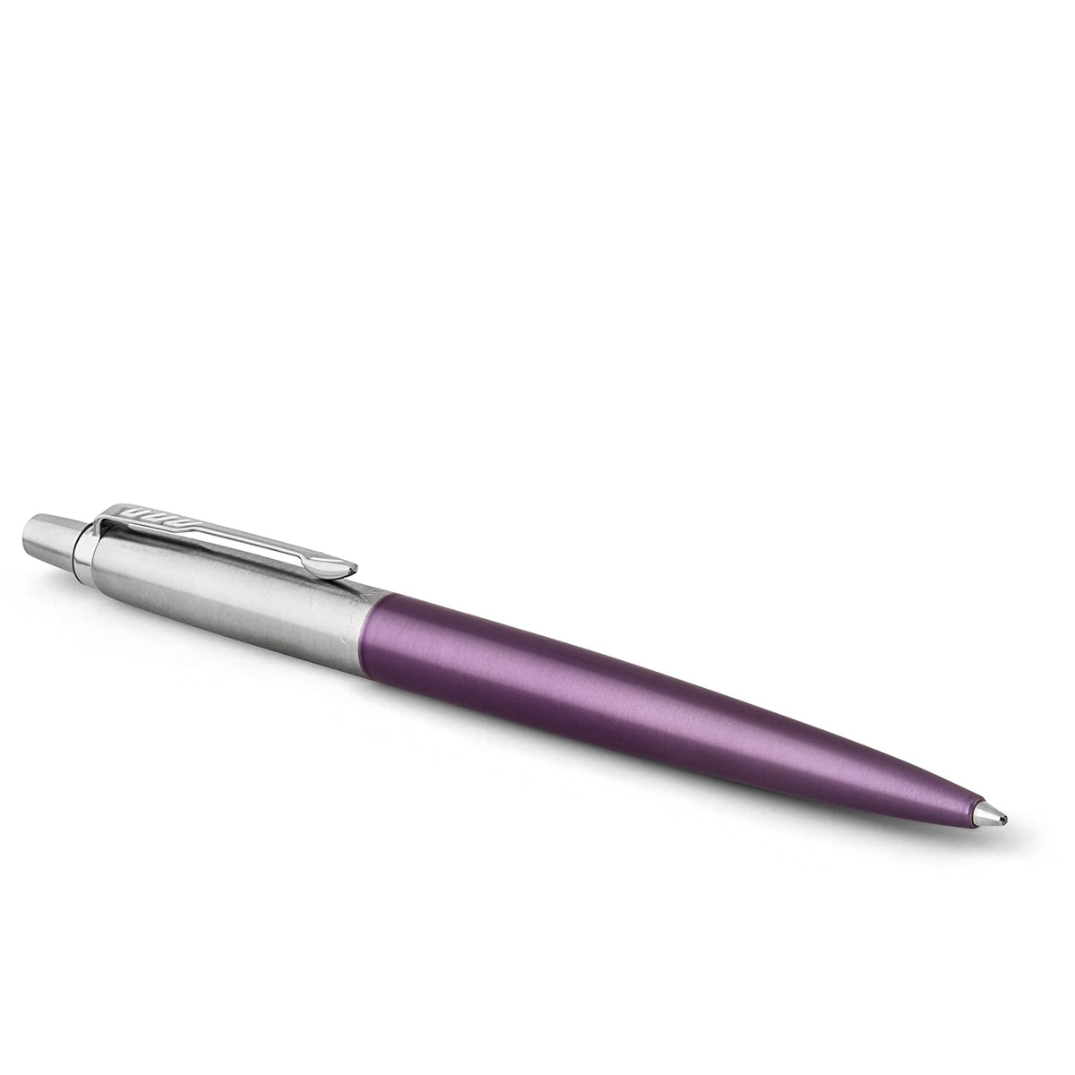 Parker Jotter Core Boligrafo Violeta Terminado En Cromo Tinta Azul Punto Mediano