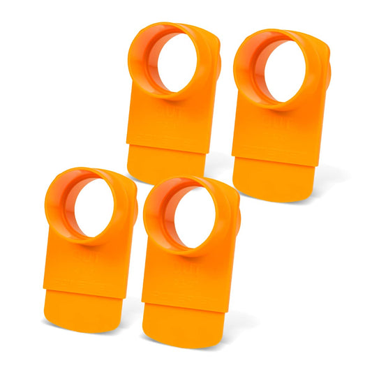 POWERTEC 70294-P4 - Montaje de plástico ABS cónico antihuecos para sistemas de recogida de polvo, paquete de 4