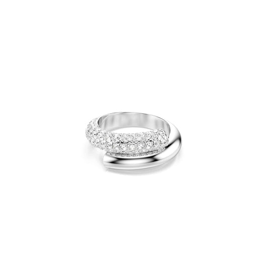 Swarovski Anillo Dextera, Blanco, Baño de rodio