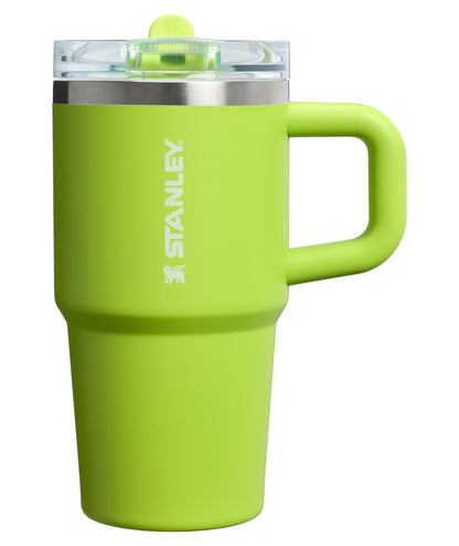 Stanley Quencher ProTour Vaso Térmico con Popote Abatible, Acero Inoxidable - 20 Ounces - Chartreuse