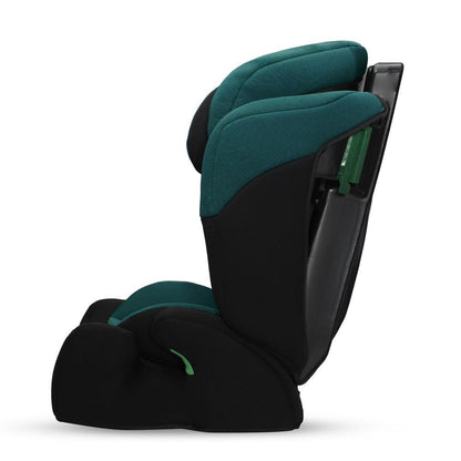 Kinderkraft COMFORT UP Autoasiento I-SIZE 76-150 cm, Silla automóvil para niños, bebé, Sillade, Cinturón, regula en 11 niveles, Grupo 1/2/3, 15 meses - 12 años, 9-36 kg, Verde