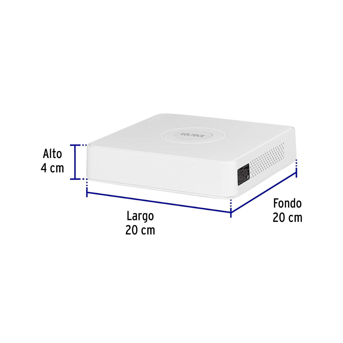 Volteck CTV-DVR-8A, Video Grabador DVR de 8 Canales 5 MP Video en Tiempo Real