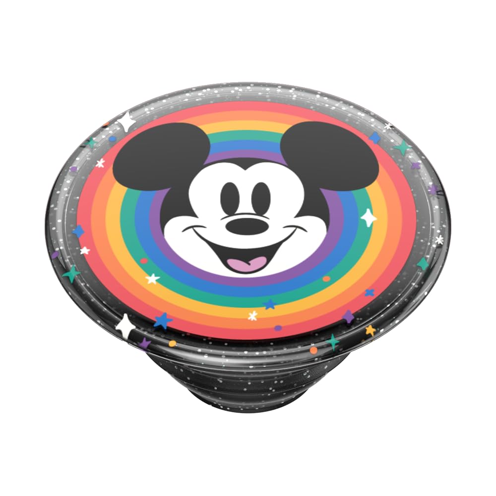 PopSockets - Empuñadura para teléfono con Soporte expandible, Agarre calcomanía, Disney - Rainbow Mickey Pride