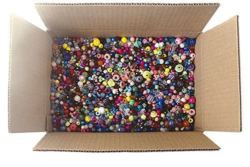 The Beadery B100B5LB Bonanza 5 lb of Mixed Craft Beads, Multicolor, Mixed Sizes