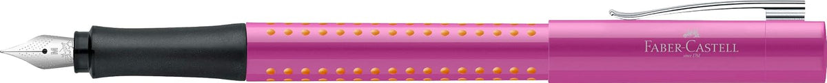 Faber-Castell Bolígrafino Fino Grip 2010 Fountain Pen - Rosa, es una pluma para aquellos que buscan una pluma fuente confiable, cómoda y con un diseño refinado para cualquier momento