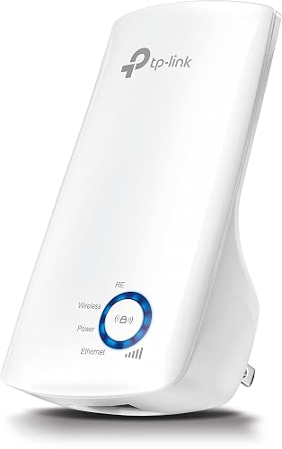 TP-Link TL-WA850RE Repetidor de WiFi Extensor de Cobertura Inalámbrico Universal, 300Mbps, Enchufe de Pared, Tipo Plug and Play, Puerto Ethernet, Luz Indicadora de Señal Inteligente